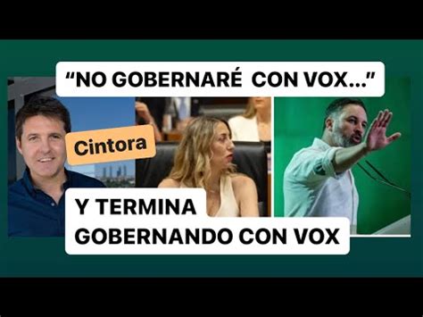 No gobernaré con Vox pero gobierna con Vox Extremadura María