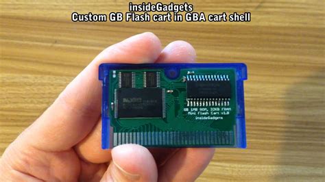 Custom Gameboy Flash Cart In Gba Cartridge Youtube