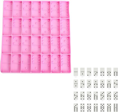 Dominoes Mold 28 Cavities Silicone Domino Resin Molds Domino Game Molds Double Six