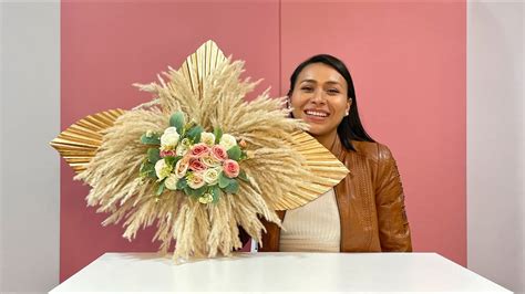 Como hacer un Arreglo de Flores y Hojas Secas para Decoración Flower