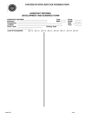 ASSISTANT REFEREE Doc Template PdfFiller