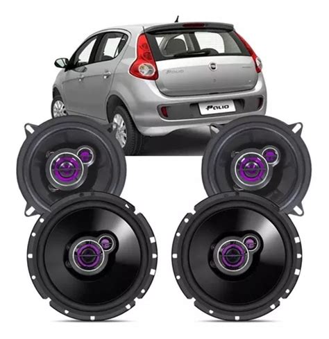 Kit 04 Alto Falantes Fiat Palio Pioneer 5 E 6 Pol 200w Rms Frete grátis