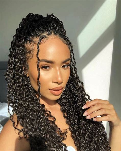 10 Passion Twist Styles To Rock Right Now With Images Twist Braid Hairstyles Curly Hair