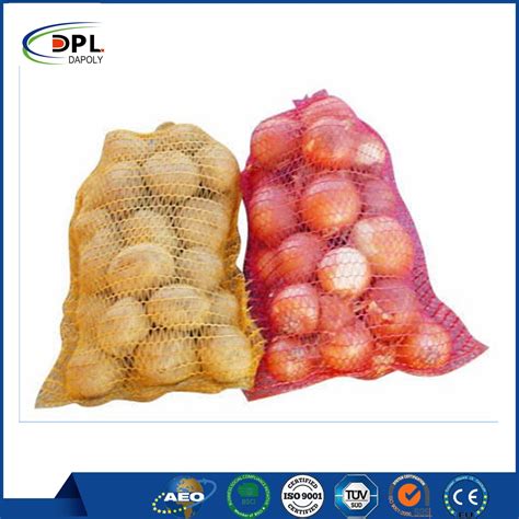 Fresh Onion Potato Vegetable Produce Mesh Bag Packaging Sacks Tubular