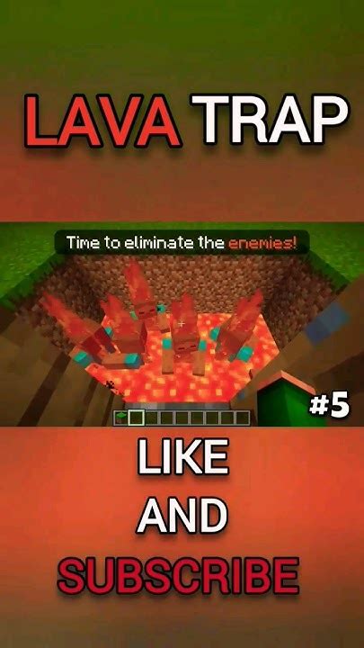 How To Make Lava Trap In Minecraft Redstone Builds Hacks Shortsfeed