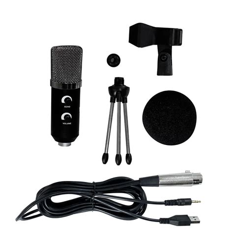 Kit Youtuber E Live Microfone Condensador Soudcasting 800X Lite Soundv