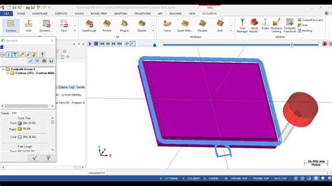 06 Mastercam Contour Milling Programmeing Operation Bangla Tutorial