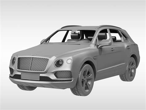 3d Model Bentley Bentayga 2017