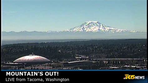 Mount Rainier Live From Tacoma Washington Youtube