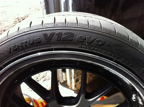 For Sale: Hankook Ventus V12 Evo (K110) 245/40/19 tires. 7/32 left ...