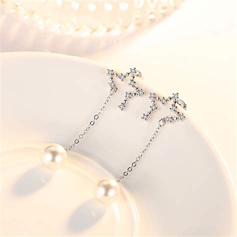 Hilary Jewelry Perempuan Diamond Pearl Korean Women Piercing Earing Subang Helix Original