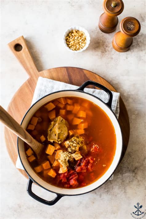 African Peanut Sweet Potato Stew The Beach House Kitchen