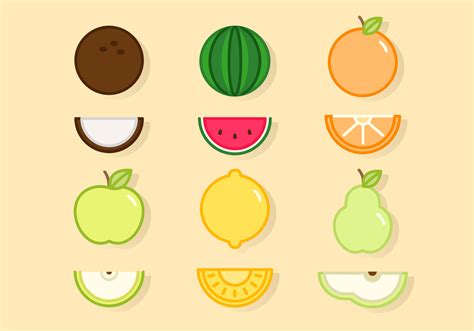 Free Cute Fruit Vectors Vector Art At Vecteezy