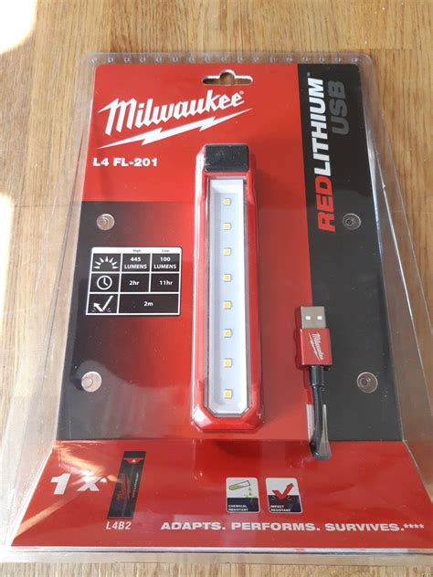 Milwaukee L4 Fl 201 Usb Led Rechargeable Flood Light