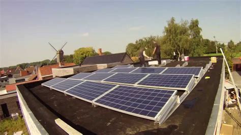 Installing Solar Panels On A Flat Roof ENVICE BVBA YouTube