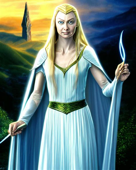 Krea Ai Galadriel From Lord Of The Rings Cover Art By Ste