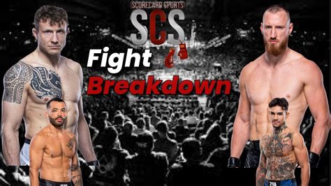 Ufc Fight Night Joe Pyfer Vs Jack Hermansson Breakdown Full Card