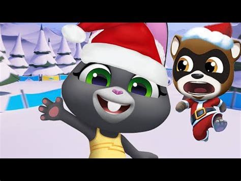 Talking Tom Gold Run Christmas Update Neon Rush Event Becca Sparkles Vs