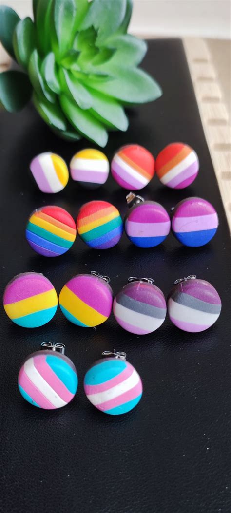 LGBT Pride Earrings Gay Rainbow Earrings Lesbian Earrings Biseksual Earrings Transgender