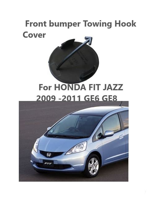 For Honda Fit Jazz Ge Ge Rear Bumper Tow Hook Eye Cover