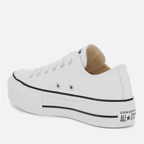 Converse Chuck Taylor All Star Lift Clean Ox Trainers In White Lyst