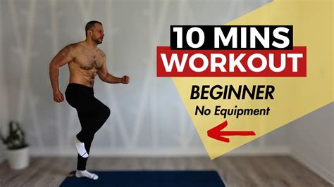 10 Minute Bodyweight Workout At Home No Equipment Youtube