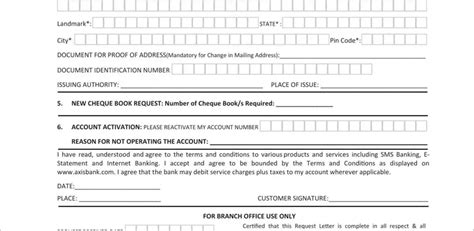 Axis Bank Customer Request Pdf Form Formspal