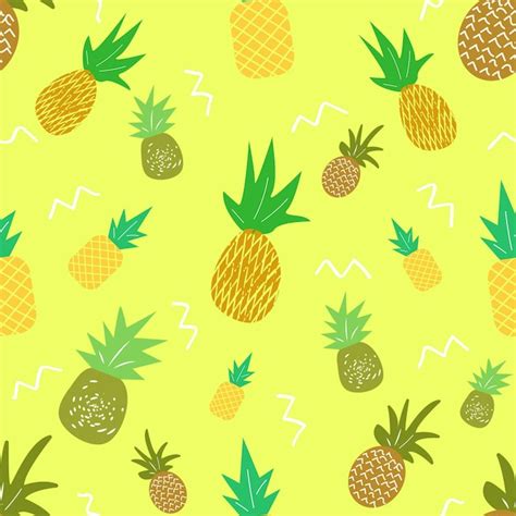 Premium Vector Vector Image Seamless Pattern Pineapples