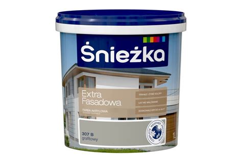 Farba Extra Fasadowa grafitowy B 1 l Śnieżka Bricomarche pl