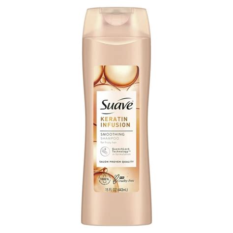 Suave Professionals Keratin Infusion Smoothing Shampoo Hair Shampoo With 48 Hour Frizz Control