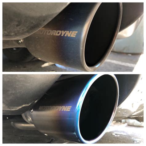 Clean exhaust tips make a HUGE difference! I haven’t seen my blue tips ...