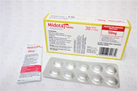 Tolperisone Tablet 150mg Manufacturer India Pioneer Supplier