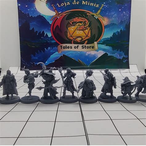 D D DnD Miniaturas RPG de mesa Heróis Varias classes Mago Bardo