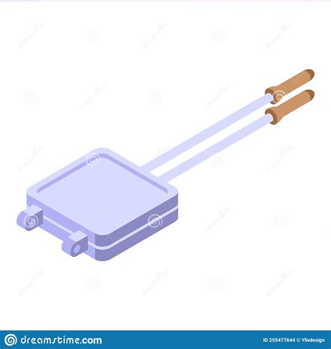 Handle Waffle Maker Icon Isometric Vector Iron Machine Stock Vector