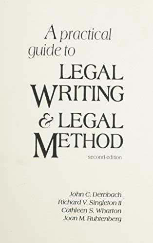 Practical Guide Legal Writing Abebooks