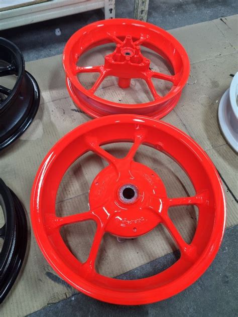 Aerox Florescent Red Rims Motorcycles Motorcycle Accessories On Carousell