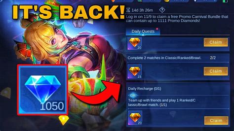 How To GET FREE DIAMONDS In Mobile Legends Promo Diamonds Event