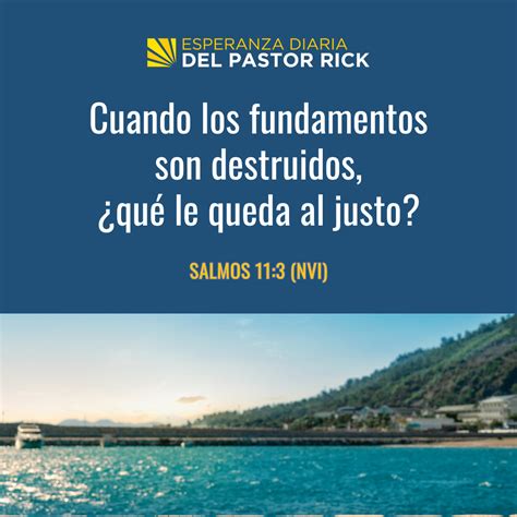 Qu Crees Que Da Forma A Tu Vida Pastor Rick S Daily Hope