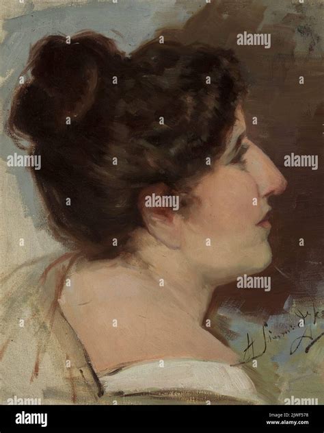 Study Of A Head Siemiradzki Henryk 1843 1902 Painter Stock Photo