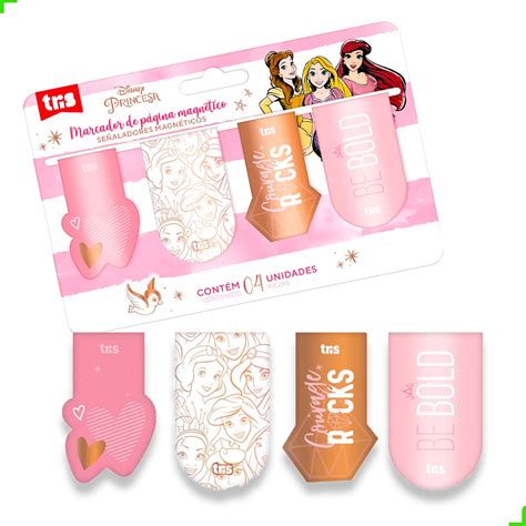 Marcador De P Gina Magn Tico Barbie Ou Princesas Pcs Personalizadas