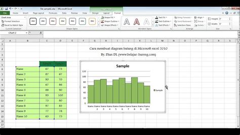 Cara Membuat Diagram Batang Di Microsoft Word