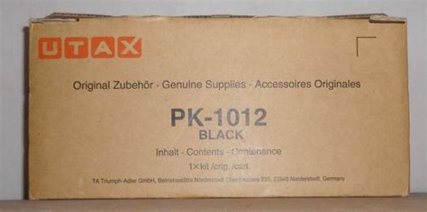 Original Utax Pk Toner Black F R P Mfp Wmfp Iwmfp D Ebay