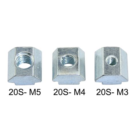 Pcs Sliding T Slot Nuts S Half Round Roll In T Nut For Series