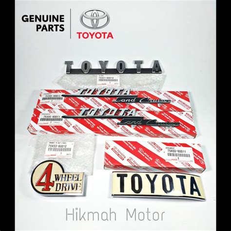 Jual Emblem Lengkap Ori F Atau Emblem Set Genuine Part Toyota