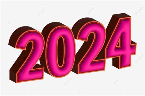 Feliz Año Nuevo 2024 Números Dorados 3d Vector PNG 2024 Feliz Año