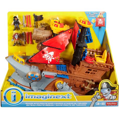 Fisher Price Imaginext Shark Bite Pirate Ship Big W