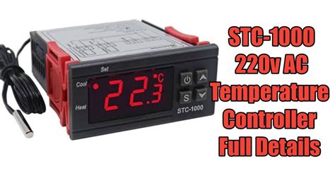 STC 1000 220V AC Digital Temperature Controller Full Connection Details