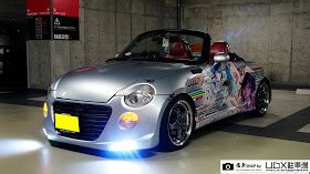 Daihatsu Copen With Some Itasha Livery To Draw Hirocima Cruisers