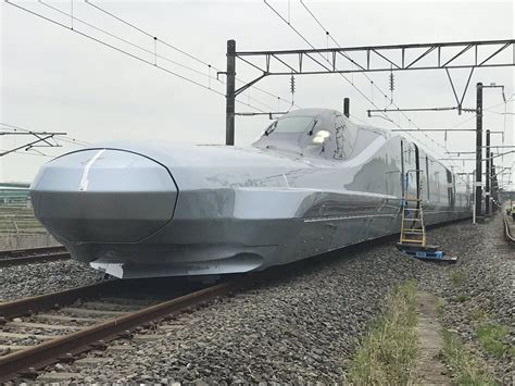 【公式】マイナビニュース 鉄道 On Twitter Jr東日本の新幹線試験車両e956形「alfa X」の報道公開が本日行われました。5