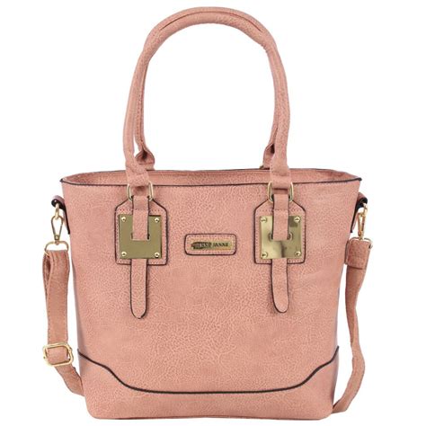 Bolsa Tote Feminina Alto Relevo Detalhes Met Licos Compre Agora